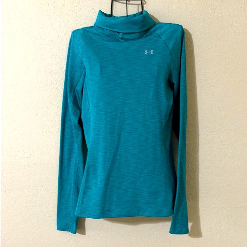 Under Armour Blue Fitted Long Sleeve Tee